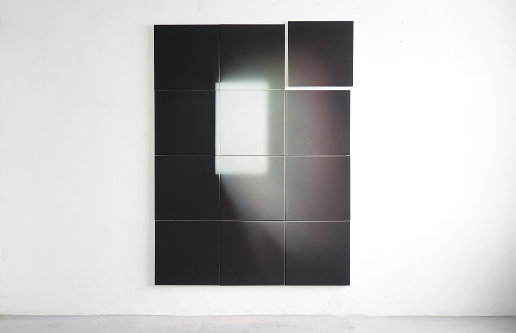 James, fragmentation - acrylique sur toile - 153x200 cm (12 modules 50x50 cm) - 2019